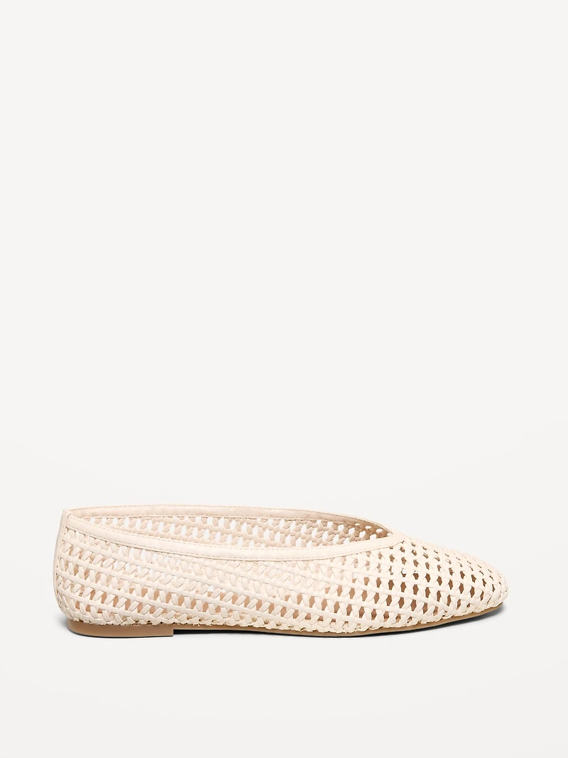 Lattice Ballet Flats