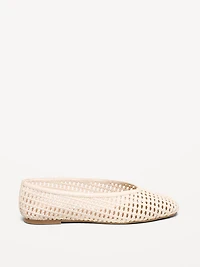 Lattice Ballet Flats