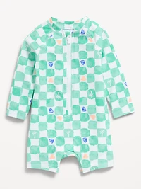 Printed Swim Rashguard Bodysuit for Baby