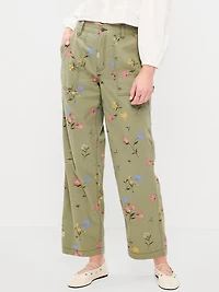 High-Waisted Straight Ankle Pants