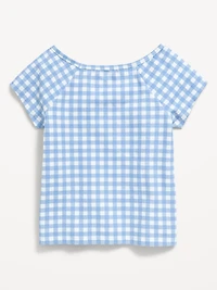 Fitted Off-Shoulder Top for Girls