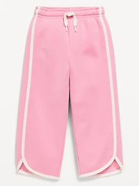Dolphin-Hem Cropped Sweatpants for Toddler Girls