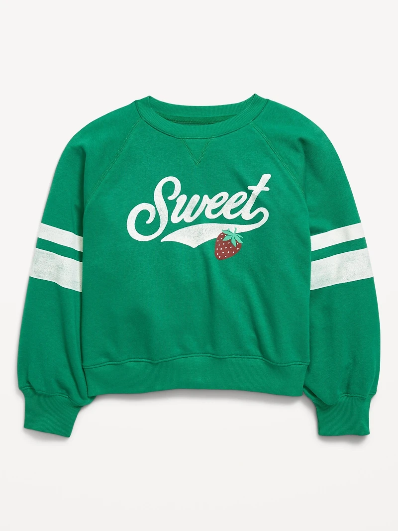 Long-Sleeve Graphic Sweatshirt for Girls