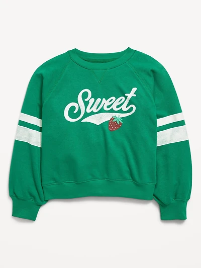 Long-Sleeve Graphic Sweatshirt for Girls