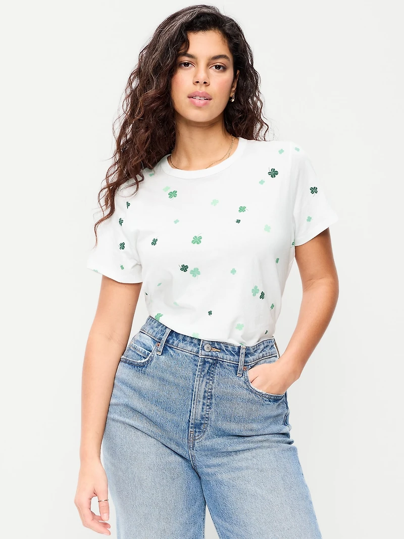 EveryWear Crew-Neck Printed T-Shirt