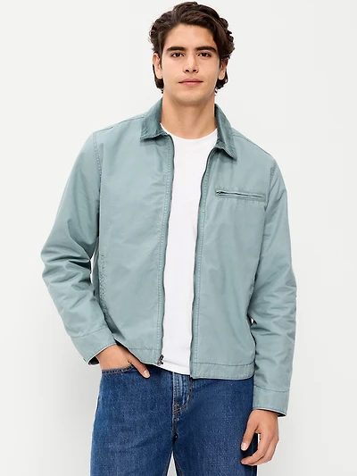 Cropped Canvas Barn Jacket