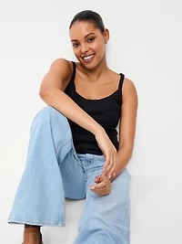 Rib-Knit Cami Tank Top