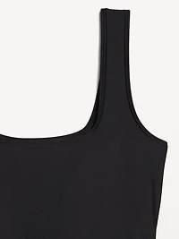 Matte Side-Tie Swim Dress