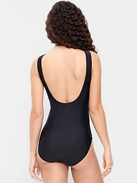High-Neck One-Piece Swimsuit