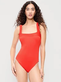 Ribbed One-Piece Swimsuit