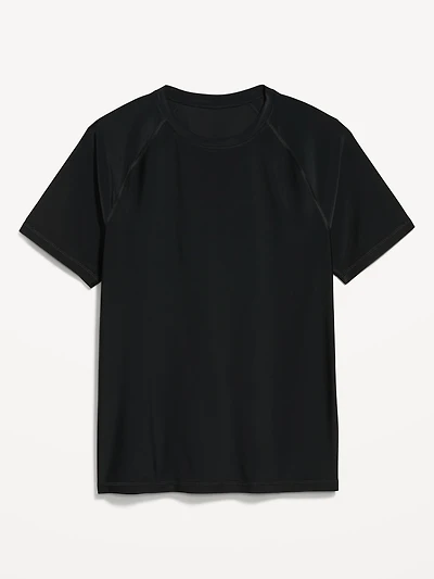 Raglan-Sleeve Rashguard Swim Top