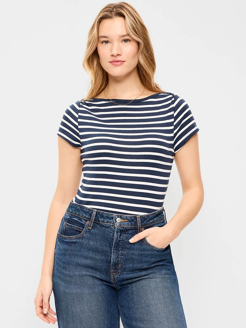 Snug Boat-Neck T-Shirt