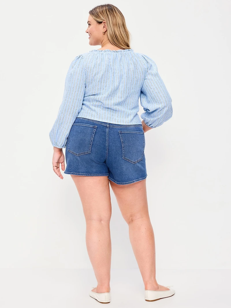 High-Waisted Wow Jean Shorts - 4-inch inseam