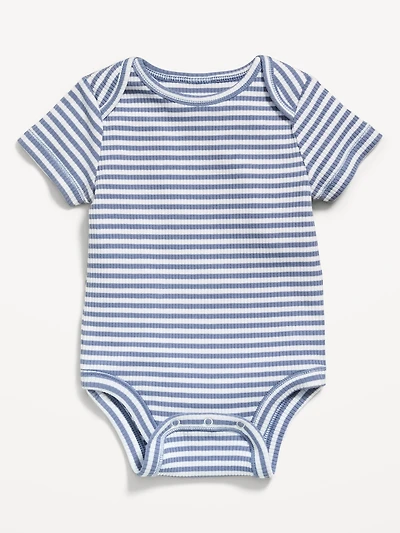Short-Sleeve Ribbed Bodysuit for Baby