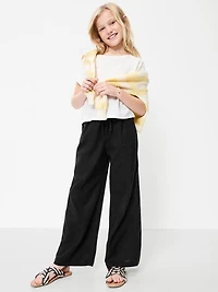 Pull-On Linen-Blend Pants for Girls
