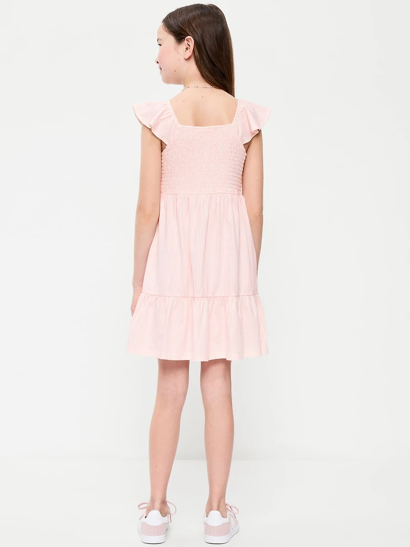 Fit and Flare Smocked Dress for Girls