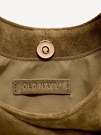 Oversized Suede Hobo Bag