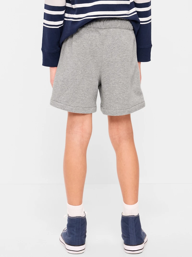 Above Knee Logo Fleece Jogger Shorts for Boys