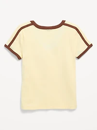 Fitted Short-Sleeve Graphic T-Shirt for Girls