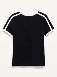 Fitted Short-Sleeve Graphic T-Shirt for Girls