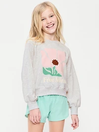 Long-Sleeve Graphic Sweatshirt for Girls