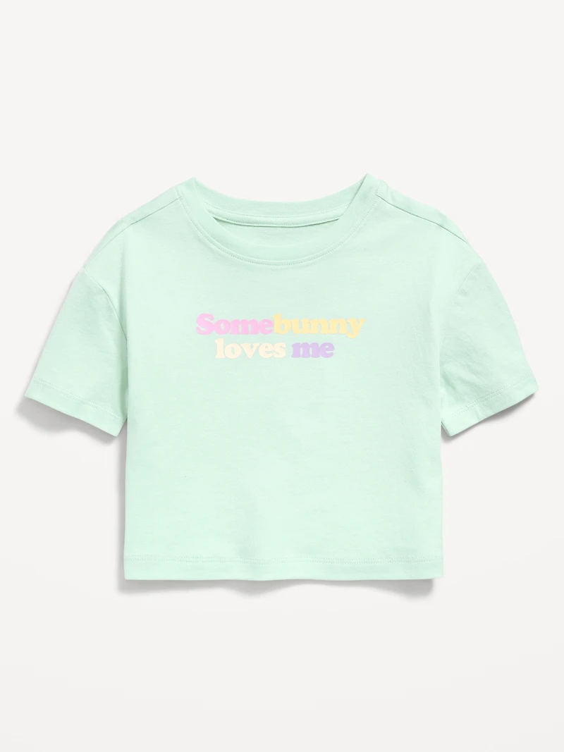 Short-Sleeve Boxy Graphic T-Shirt for Toddler Girls