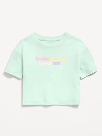 Short-Sleeve Boxy Graphic T-Shirt for Toddler Girls