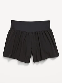 High-Waisted StretchTech Performance Shorts for Girls