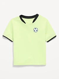 Short-Sleeve Soccer Jersey T-Shirt for Toddler Boys