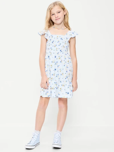 Fit and Flare Smocked Dress for Girls