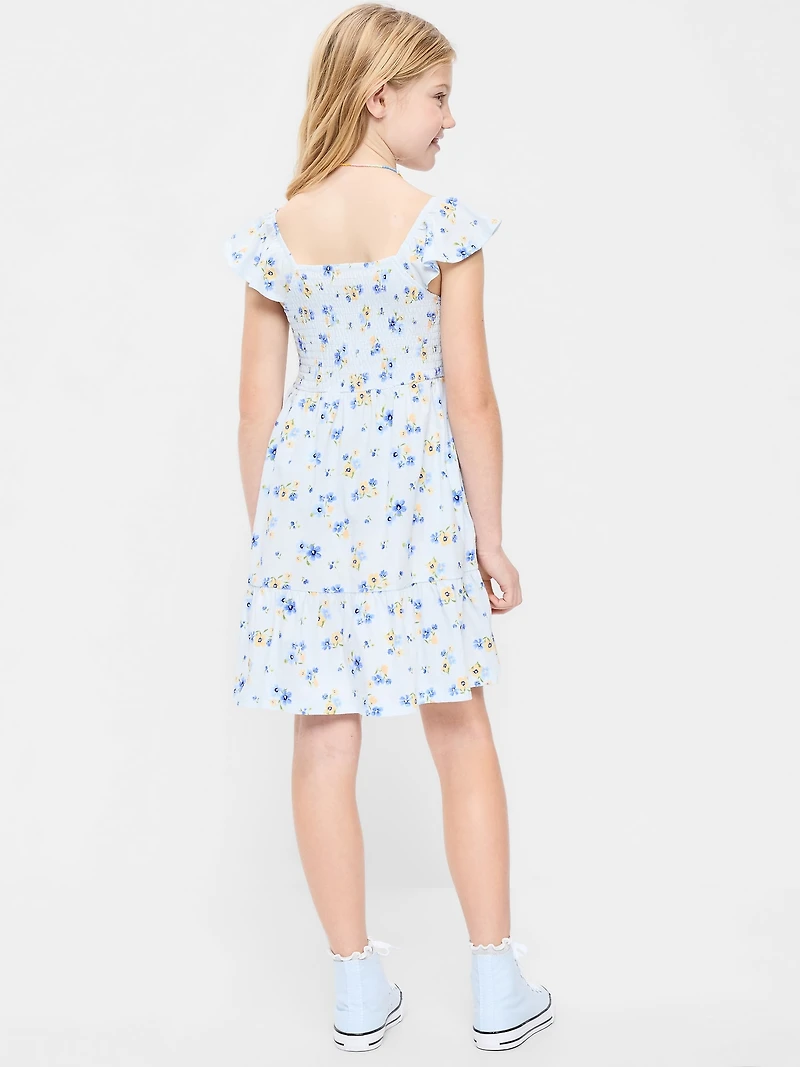 Fit and Flare Smocked Dress for Girls