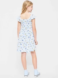 Fit and Flare Smocked Dress for Girls