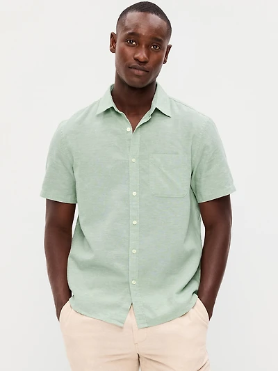 Classic Fit Everyday Linen-Blend Shirt