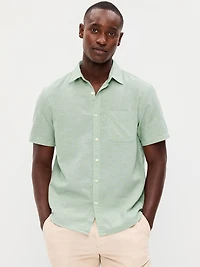Classic Fit Everyday Linen-Blend Shirt