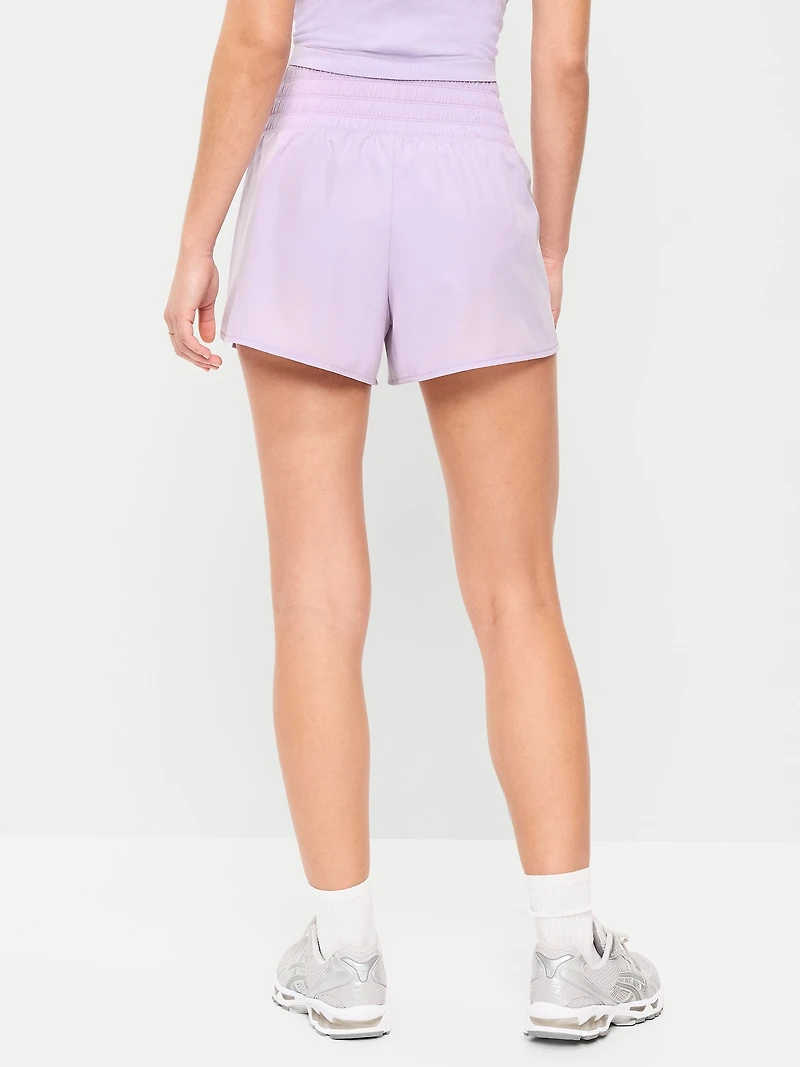Extra High-Waisted Crinkle Run Shorts - 3-inch inseam