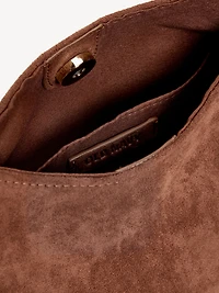Faux-Suede Mini Hobo Bag