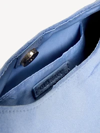 Faux-Suede Mini Hobo Bag