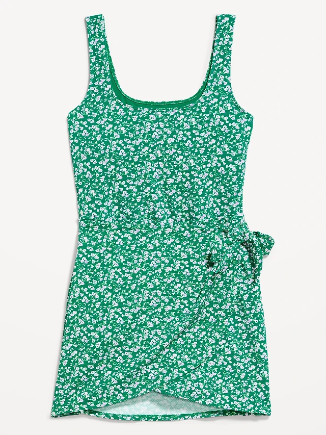 Old Navy Pique Side-Tie Swim Dress | Liberty Center Old Navy Pique Side-Tie Swim Dress | Liberty Center