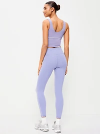 High-Waisted StudioSmooth 7/8 Side-Striped Leggings