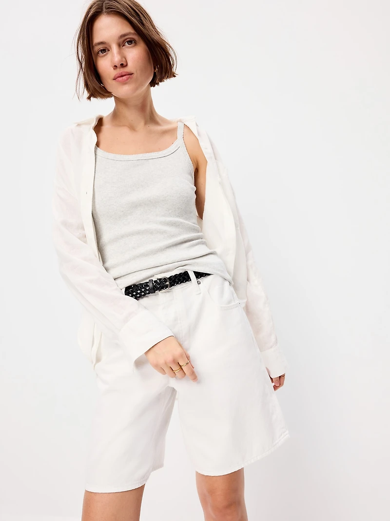 Rib-Knit Cami Tank Top