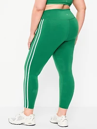 High-Waisted PowerChill Side-Striped 7/8 Cotton Leggings
