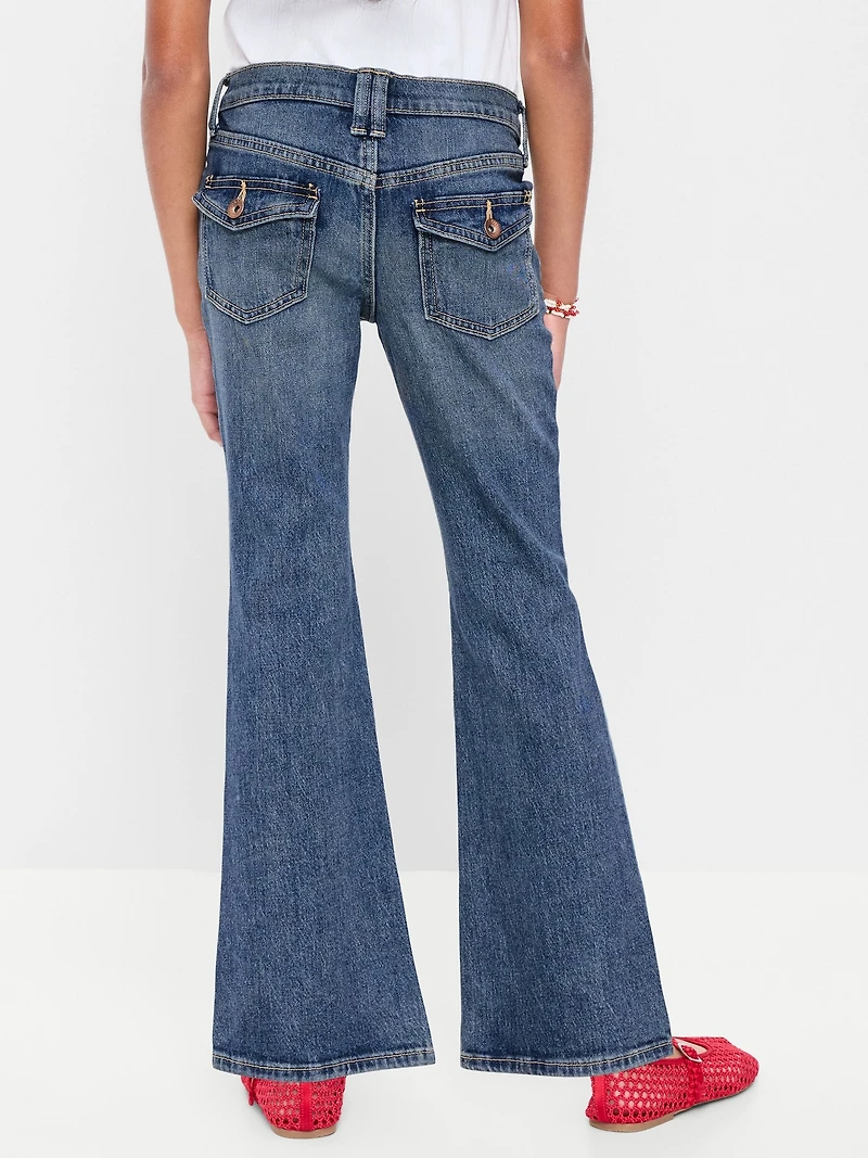 Low-Rise Flare-Leg Jeans for Girls