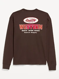 Heavyweight Crew-Neck Graphic Cropped T-Shirt