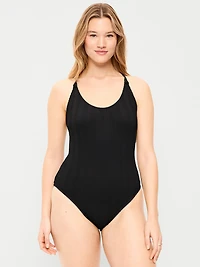 Braided-Strap One-Piece Swimsuit
