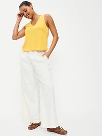 Relaxed Scoop-Neck Tank Top