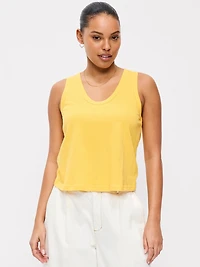 Relaxed Scoop-Neck Tank Top