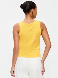 Relaxed Scoop-Neck Tank Top