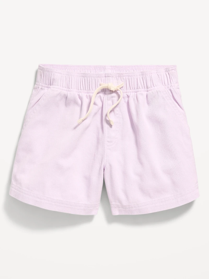 High-Waisted Pull-On Twill Shorts for Girls