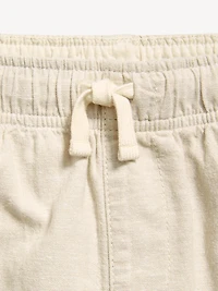 Knee Length Linen-Blend Dock Shorts for Boys