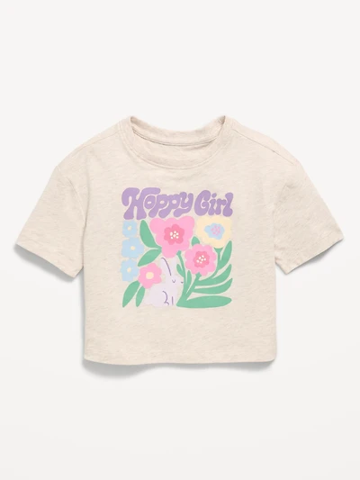 Short-Sleeve Boxy Graphic T-Shirt for Toddler Girls